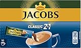 Jacobs Kaffeespezialitäten 2 in 1, 10 Sticks mit Instant Kaffee für 10 Getränke