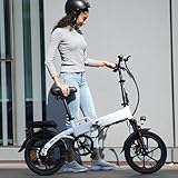 Finbike E-Bike Klappbar,16 Zoll Elektrofahrrad 7.8Ah Akku Diebstahlschutz,E-Faltrad mit 2.6H Schnellladung,250W Motor,3 Fahrmodi,Sitzhöhe Verstellbar,Reichweite Max 55Km,Falt-Pedelec für Herren Damen