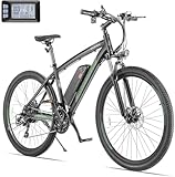 ANCHEER E Bike, 27,5' Trekkingrad E-Bike Herren Damen mit Abnehmbarer 36V 10.4Ah Akku, 250W Motor, 100km Reichweite, Elektrofahrrad mit 21-Gang-Getriebe, Pedelec E-Mountainbike für Erwachsene