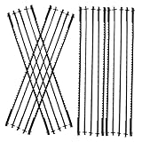 FUTUREORYY 24 Stück Teiliges Hartsägeblatt Holzverarbeitung Metall und Kunststoff Präzise Gebogene Schnitte Verschleißfestes Carbonstahl sägeblatt Schneller Schnitt Ersatz für Handsägen