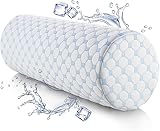 Nestl Nackenrolle Kissen zum Schlafen - Festes Nackenkissen zur Schmerzlinderung - Premium Memory Foam Nackenrolle Kissen - Nackenrolle Kissen zum Schlafen mit atmungsaktivem Kühlbezug - Festes
