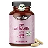 Astragalus Kapseln Bio | 180 Stück | hochdosiert mit je 500mg Astragaluswurzel Pulver | Tragant Tragacantha Membranaceus Wurzelpulver