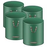 4X 272L Gartenabfallsack Laubsack, Groß Robust Gartensack Extra Stabil Selbststehend Garten Sack Abfallsack Faltbar aus Polypropylen-Gewebe 150GSM für Gras Laub Hecke Gartenabfall