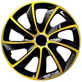 Radzierblende STIG EXTRA schwarz/Gold 17 Zoll 4er Set