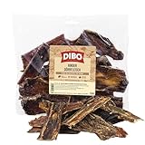 DIBO Rinder-Dörrfleisch, 250g-Beutel, Naturkau-Snack oder Leckerli für Zwischendurch, Hundefutter, Qualitätskauartikel ohne Chemie von DIBO