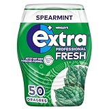 Extra Professional Kaugummi Zuckerfrei, Fresh Speartmint, 50 Dragees, Xylitol Kaugummi ohne Zucke mit Minz Frische (50 Dragees)