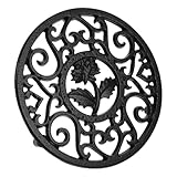 MOLUCKFU Topflappen Aus Gusseisen Topfuntersetzer Isolierte Topfmatte Tassenkissen Für Den Haushalt Tassenkissen Für Den Tisch Haushalt Topfunterlage Küchentopfmatte Tischtopfmatte Black