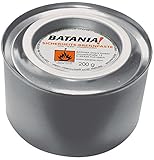 BATANIA 48 x Brennpaste/Brenndose 200 g - Bis zu 3 Std. Brenndauer, Ungiftig, Keine Ruß- oder Qualmbildung, ideal für das Warmbuffet, mit Allen gängigen Chafing Dishes und Tischkaminen kompatibel
