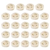 Natur Luffa Schwamm Seifenkissen，Regerly 24 Stück luffa schwammseifenablage luffa seifenablage Seifenkissen aus 100% Luffa schwamm luffaschwamm für Dusche Bad Küche Arbeitsplatte