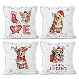 MONALET 226-Rong-4pillow-corgi Home & Kitchen  Bettwäsche  Zierkissen, Einsätze und Bezüge  Wurfkissenbezüge