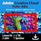 Adobe Creative Cloud Foto-Abo 1TB | inkl. Lightroom & Photoshop | 1 Jahr | KI-unterstützte Bildbearbeitung | WIN/MAC|Download | Aktivierungscode per Email