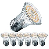 EACLL E27 LED Warmweiss 6.5W Ersetzt 100W Halogen Glühlampe, 6er-Pack. 770 Lumen 3000K Leuchtmittel, AC 230V Flimmerfrei Energiesparlampe, Lichtwinkel 120° Strahler Nicht Dimmbar Kürzer Reflektorlampe