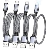 RAVIAD USB C Kabel [4Pack 0.5M 1M 2M 3M] 3.1A Ladekabel USB C Schnellladekabel Nylon USB C Ladekabel für iPhone 15 Pro Max, Samsung Galaxy S24 S23 S22 S21 S20 Note 10, Huawei P60