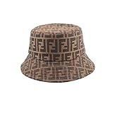 UKKO Fischerhut Fischerhut Männer Und Frauen Panama Hut Doppelseitig Hip-Hop Fisherman Hut Design-Fendis Bob Outdoor-Reisehut, A1., Einheitsgröße