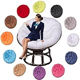 Wasserdichtes Outdoor-Stuhlkissen, extra groß, bequemes Sitzkissen für Garten, Balkon und Wohnzimmer, Schaukelstuhl, Bodenkissen, Wurfkissen, L 80 x 80 cm