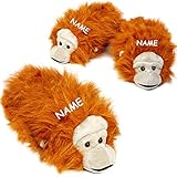 alles-meine.de GmbH Hausschuhe / Pantoffel - AFFE - Orang Utan - Größe Gr. 36 - 37 - 38 - 39 - 40 - 41 __ schön warm __ Plüschhausschuh / Tier - Tiere - für Kinder & Erwachse..