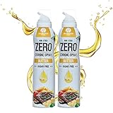 Rabeko Zero Kochspray kalorienarm | BUTTER | 800 Portionen,2 kcal pro Sprühstoß| Pfannenspray zum Braten, Grillen & Backen| ohne Zusätze, ohne Zucker|Gluten und Laktosefrei 2 x 200ml