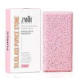 ZMOI Siliglass Bimsstein Hornhautentferner für Füße, Ellbogen, Hände und Knie, hergestellt in Spanien, 2-in-1-Pediküre-Peeling und Schrubber für raue, harte Haut (1 Pack)