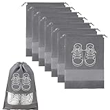 8 Stück Schuhtasche Reise, Schuhbeutel Reise Mit Transparentes Sichtfenster, Wasserdicht Staubdicht Vlies Schuhsack Set, Staubabweisende Schuhtaschen Für Reisen Oder Zuhause-Aufbewahrung