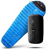 Alpin Loacker Schlafsack - 460g Leichter Sommer Schlafsack & Hüttenschlafsack - Unisex Erwachsene, Der Premium Sommer Daunen Schlafsack Ultraleicht,mit kleinem Packmaß für Wandern und Camping
