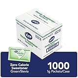 N'Joy Zero Calorie Süßstoff, grüne Stevia-Päckchen, 1000 Stück