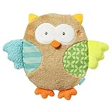 Fehn Kirschkernkissen Baby Eule - wohltuendes Wärmekissen und Kältekissen für Babys und Kinder ab 0+ Monaten - Körnerkissen für Backofen - Kirschkerne Kissen als Babygeschenk zur Geburt