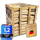 HVR 1 Raummeter Brennholz Buche auf Palette 450 KG -Trockenes, naturbelassenes Kaminholz - 25 cm lang - Restfeuchte unter 15% - Made in Germany