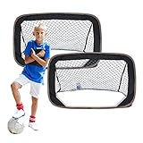 Achda fussballtor-fussballtore klein fussballtor für Garten Kinder-pop up Fussballtore 2er Set-stabil Trainingszubehör für Innen und Außen