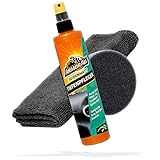 detailmate Auto Cockpitpflege Bundle: Armor All Kunststoff Tiefenpfleger seidenmatt 300ml Microfasertuch Premium 320GSM Applikatorpad Ø90mm | Kunststoffpflege Auto Innenraum