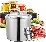 Gewerbliche Küche große Kapazität 25Liter Pressure Cooker,Mit Dampfkorb perfect dampfkochtopf Verbrühungshemmender und wärmeisolierender Griff Pressure Cookers【Versand aus deutschem】