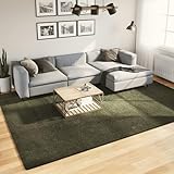 Juroupi Teppich HUARTE Kurzflor Weich und Waschbar Waldgrün 240x340 cm Teppich Waschbar Teppich Wohnzimmer Teppich Weich Teppich Schlafzimmer
