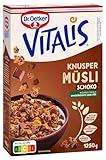 Dr. Oetker Vitalis Knuspermüsli Schoko: Großpackung Knuspermüsli mit Vollmilchschokolade, 4er Packung, (4 x 1,5kg)