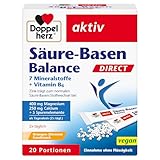 Doppelherz Säure-Basen Balance DIRECT - mit 7 Mineralstoffen und Vitamin B6 - 20 Portionen Micro-Pellets mit Orangen-Zitronen-Geschmack