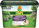 COMPO FLORANID Rasendünger gegen Unkraut + Moos Komplett-Pflege, 3 Monate Langzeitwirkung, Feingranulat, 6 kg, 200 m²