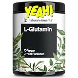 L-Glutamin Pulver – 500g – reines L-Glutamin – geschmacksneutral – vegan, hochdosiert, ohne Zusätze – in Deutschland entwickelt