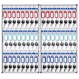 Generisch Dekorativer Wandschlüsselschrank für Zuhause, klein mit 4 Fächern, Schlüsselaufbewahrungslösung, stilvolles Design, bietet Platz für bis zu 48 Schlüssel