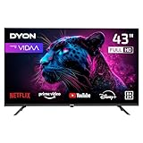 DYON Movie Smart 43 VX - 43 Zoll (108 cm) Full-HD Smart TV mit HD Triple Tuner (DVB-C/-S2/-T2), App Store, Prime Video, Netflix, YouTube, DAZN, Disney+, waipu.tv, Hotelmodus
