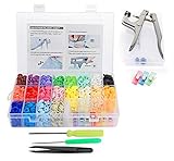 415 Sets T5 Druckknöpfe mit Snaps Zange, Cztech Druckknopf Ohne Nähen für Kinderkleidung Nähen Handwerk handgefertigt Kleidung Reparaturen DIY Kleidung(20 Farben)