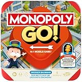 Monopoly GO! Brettspiel - Deutsche Version, Spiel zur beliebten Online-Version, schnelles Strategiespiel für die ganze Familie, lustige Weihnachtsaktivitäten für 2 bis 4 Spieler
