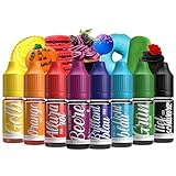 Belissia Lebensmittelfarbe Set 8x10ml extrem hoch konzentriert, flüssig zum Färben von Getränken, Teig, Toppings und allen anderen