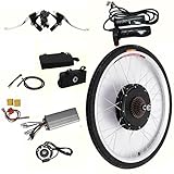 Futchoy 26' Zoll E-Bike Conversion Kit Elektro-Fahrrad Elektrofahrrad Motor Umbausatz für Hinterrad 48V 1000W Controller