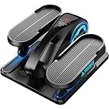 FOUSAE Untertisch Ellipsentrainer für Senioren, Elektrischer Pedaltrainer mit 15 Geschwindigkeiten und 3 Automatikmodi, Crosstrainer für Zuhause mit Fernbedienung