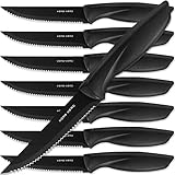 Home Hero Messerset mit Messerschärfer - Scharfe Küchenmesser Set - Steakmesser Messerblock Kochmesser Set Edelstahl Messer Set - Messerblock mit Messer10-teilig
