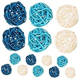 Cabilock 15st Sepak Takraw Aromatherapie-Kugel Spielzeug Vasenfüller Für Wohnkultur Dekorative Kugeln Für Tafelaufsätze Dekorationen Für Ballonkuchen Dekorative Schüsselfüller Party Rattan