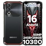DOOGEE Blade10 Power Android 16 AI Outdoor Handy 10300mAh, 24GB +256GB / TF 2TB Outdoor Smartphone Ohne Vertrag, 6.6'' HD+ baustellenhandy, Gemini AI 50MP Kamera, IP69K/ NFC/GPS/Face ID/3 Card Slot
