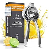 Brendo Premium Zitronenpresse - Universelle Größe perfekt für alle Zitrusfrüchte I 100% Auspresstechnik I Maximale Frische und Geschmack I Spülmaschinenfest - Ideale Zitruspresse