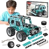 Jixin Xyzhi Metal Model Kit STEM Projects Jeep Vehicle Build Your own kit for Boys and Girls from 8 Years of Age to Adults Educational with Funny Birthday and Festival Gifts