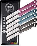 Edelbach Solingen | 6x Küchenmesser Set | German, sehr scharfe Messer, Messer Set, Obstmesser, Gemüsemesser, Schälmesser, Solingen Messer