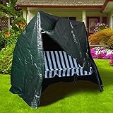 Ram Online Schutzhülle 9653 mit Reißverschluss für 3-Sitzer-Hollywoodschaukel, verstärkt, strapazierfähig, wasserfest, Größe L, Grün