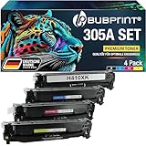 Bubprint 4 Toner kompatibel als Ersatz für HP 305X für Laserjet Pro 400 Color M451dn M451dw M451nw MFP M475dn M475dw Pro 300 Color M351A MFP M375nw CE410X CE411A CE412A CE413A Multipack